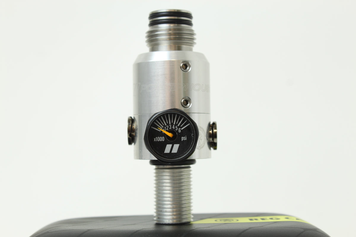Powerhouse Counterpunch Regulator Gloss Silver Paintball Wizard
