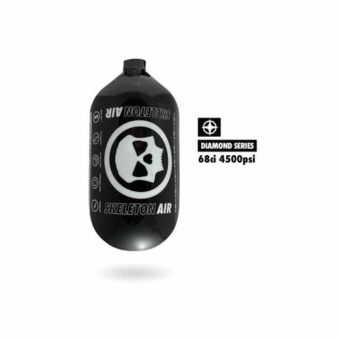 Infamous Hyperlight Air "DIAMOND SERIES" (Bottle Only) 68ci / 4500psi - Skeleton - Black / White