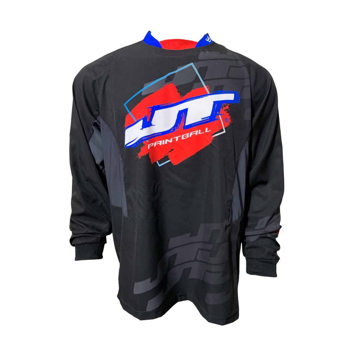 激レア JT Racing Paintball ゲームシャツ メキシコ メッシュ jtpaintball_24_jersey_blkredbl
