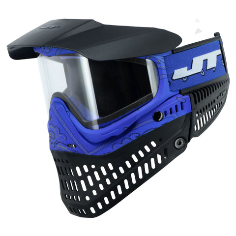JT Proflex Mask - SE Bandana Blue - Includes Clear & Smoke Thermal Lens