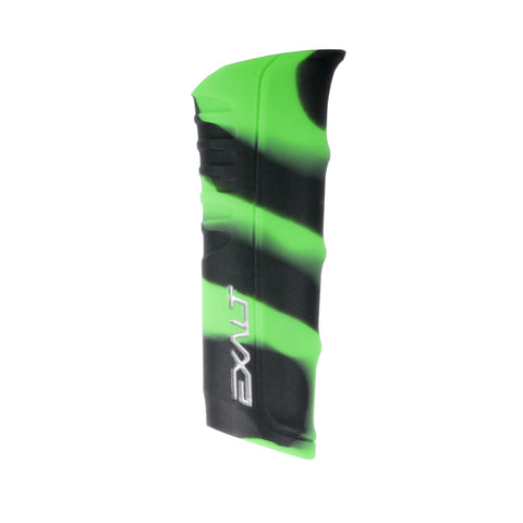 Exalt RSX/XLS Shocker Regulator Grip - Black / Green Swirl