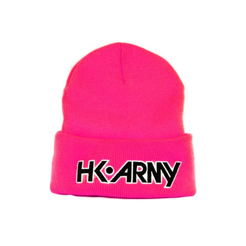 HK Army Beanie - HK Logo - Pink