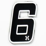 HK Army Rubber Number Patch W/ Velcro - "6"