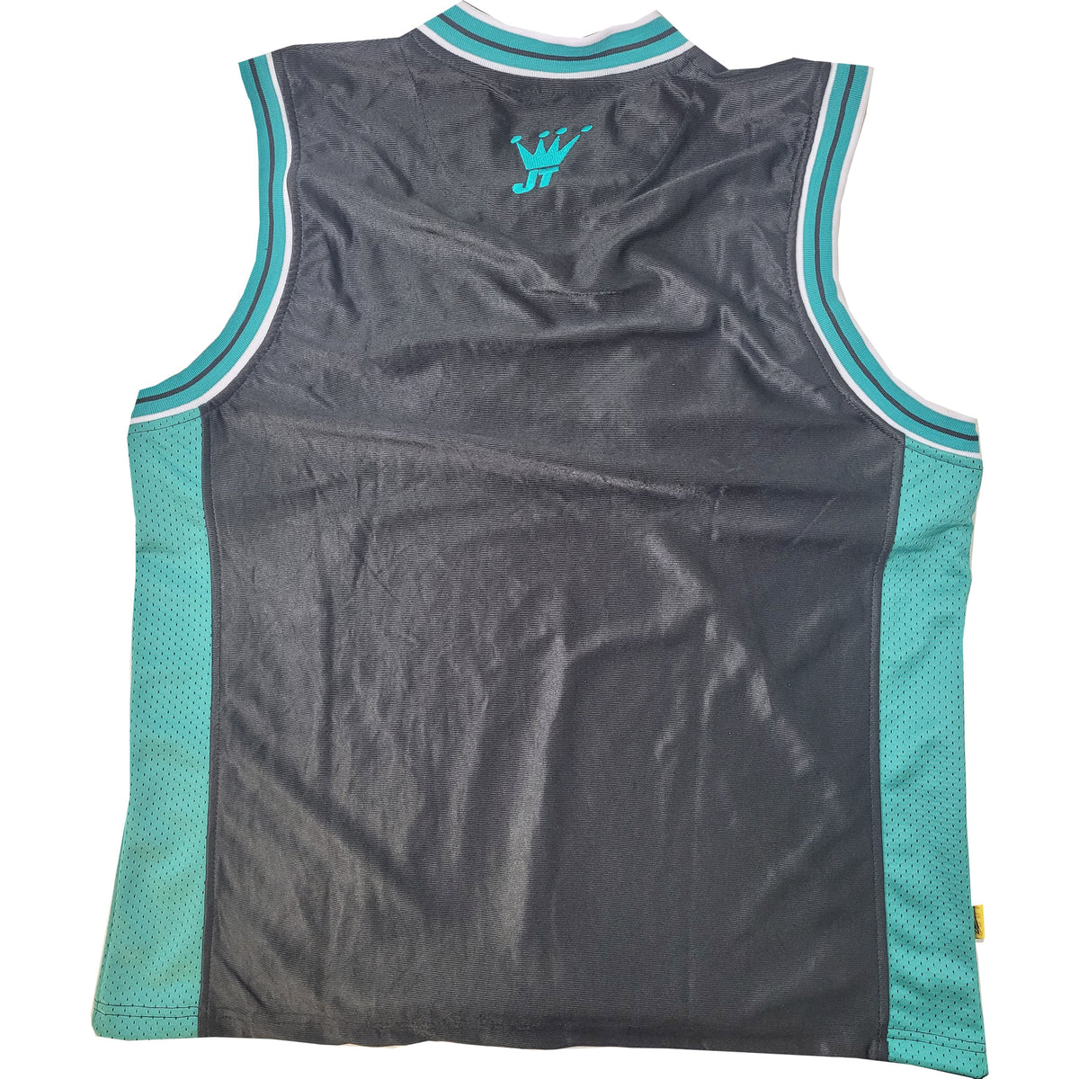 JT Basketball Retro Jersey Black / Teal Paintball Wizard