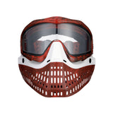 JT Proflex LE Mask - Marble Red/Black Frame - White Nose / Red/Black Marble Skirt w/ Standard Chin Strap