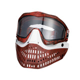 JT Proflex LE Mask - Marble Red/Black Frame - White Nose / Red/Black Marble Skirt w/ Standard Chin Strap