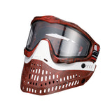 JT Proflex LE Mask - Marble Red/Black Frame - White Nose / Red/Black Marble Skirt w/ Standard Chin Strap