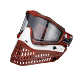 JT Proflex LE Mask - Marble Red/Black Frame - White Nose / Red/Black Marble Skirt w/ Standard Chin Strap