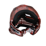 JT Proflex LE Mask - Marble Red/Black Frame - White Nose / Red/Black Marble Skirt w/ Standard Chin Strap