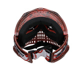 JT Proflex LE Mask - Marble Red/Black Frame - White Nose / Red/Black Marble Skirt w/ Standard Chin Strap