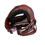 JT Proflex LE Mask - Marble Red/Black Frame - White Nose / Red/Black Marble Skirt w/ Standard Chin Strap