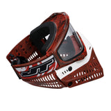 JT Proflex LE Mask - Marble Red/Black Frame - White Nose / Red/Black Marble Skirt w/ Standard Chin Strap