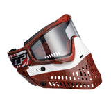 JT Proflex LE Mask - Marble Red/Black Frame - White Nose / Red/Black Marble Skirt w/ Standard Chin Strap