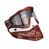 JT Proflex LE Mask - Marble Red/Black Frame - White Nose / Red/Black Marble Skirt w/ Standard Chin Strap