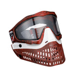 JT Proflex LE Mask - Marble Red/Black Frame - White Nose / Red/Black Marble Skirt w/ Standard Chin Strap
