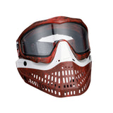 JT Proflex LE Mask - Marble Red/Black Frame - White Nose / Red/Black Marble Skirt w/ Standard Chin Strap