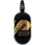 JT Ultra Light Tank w/ Flo Pro Regulator - 68ci - Black W/ Gold Mirror Logo