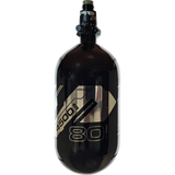 JT Ultra Light Tank w/ Flo Pro Regulator - 80ci - Black W/Chrome Mirror Logo