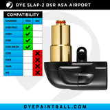Dye DSR / DSR+ Slap2 ASA - Dust Black / Black