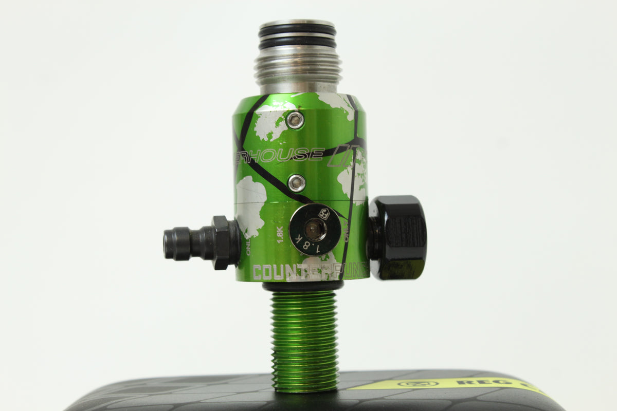 Powerhouse Counterpunch Regulator Emerald Burst Paintball Wizard