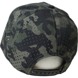 JT Hat - Wilderness - Olive Camo w White Circle Rubber Logo Patch