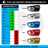 Dye Skeletonized ASA Knob – Fits DYE DSR PRO, CZR, M2/M3s - Dust Black