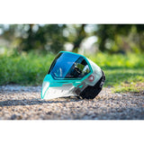 Empire EVS Goggle - Clear / Teal W/ Silver Mirror Fade Lens