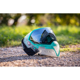 Empire EVS Goggle - Clear / Teal W/ Silver Mirror Fade Lens