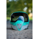Empire EVS Goggle - Clear / Teal W/ Silver Mirror Fade Lens