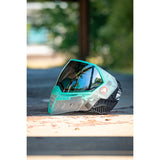 Empire EVS Goggle - Clear / Teal W/ Silver Mirror Fade Lens