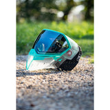 Empire EVS Goggle - Clear / Teal W/ Silver Mirror Fade Lens