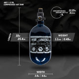 HK Army Aerolite Carbon Fiber Tank - 48ci 4500psi - Blue