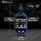 HK Army Aerolite Carbon Fiber Tank - 68ci 4500psi - Blue