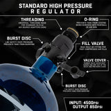 HK Army Aerolite Carbon Fiber Tank - 68ci 4500psi - Blue
