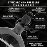 HK Army Aerolite Carbon Fiber Tank - 68ci 4500psi - Clear