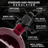 HK Army Aerolite Carbon Fiber Tank - 68ci 4500psi - Red