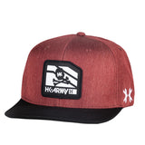 HK Army Snapback Hat - Clip - Black / Burgundy