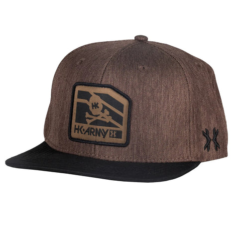 HK Army Snapback Hat - Clip - Black / Tan