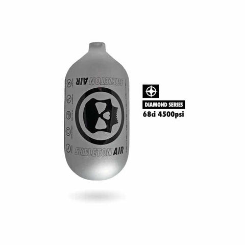 Infamous Hyperlight Air "DIAMOND SERIES" (Bottle Only) 68ci / 4500psi - Skeleton - Silver / Black