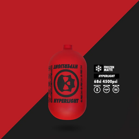 Infamous "Frozen Matte" Hyperlight Tank - 68CI - Red / Black