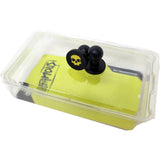 Infamous JT Proflex Part - Skull Plugs - Aluminum Anodized - Black / Volt