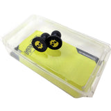 Infamous JT Proflex Part - Skull Plugs - Aluminum Anodized - Black / Volt