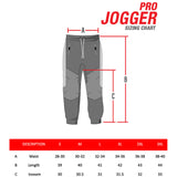 JT Pro Jogger Pants - Black / Grunge Heather Grey - Small (28-30)
