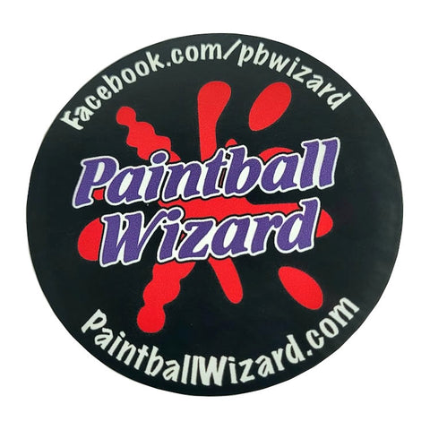 Paintball Wizard Round Sticker