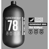 Powerhouse "Featherweight" (Bottle Only) 78ci / 4500psi - Black / White