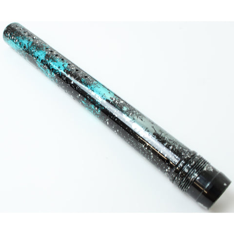 Custom Dye UL-S Barrel Tip 14 Inch - Polished Black/Teal/Pewter Splash
