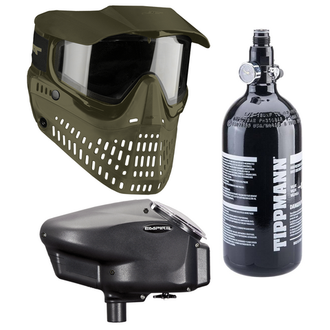 Core Bundle - JT Proshield - Olive, Empire Halo Too - Black, Tippmann 48ci 3000psi (Copy)