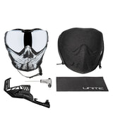 Push Unite MKII - Goggle - Warlord Omen (Black/White Skull) - Chrome Silver Lens