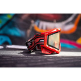 JT QLS Complete Goggle Frame - Brimstone Red w/Clear Lens