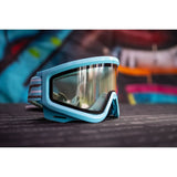 JT QLS Complete Goggle Frame - Carolina Blue w/Clear Lens